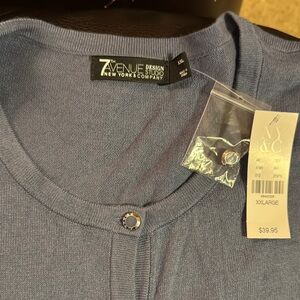 New York & Company Blue Cardigan Sweater